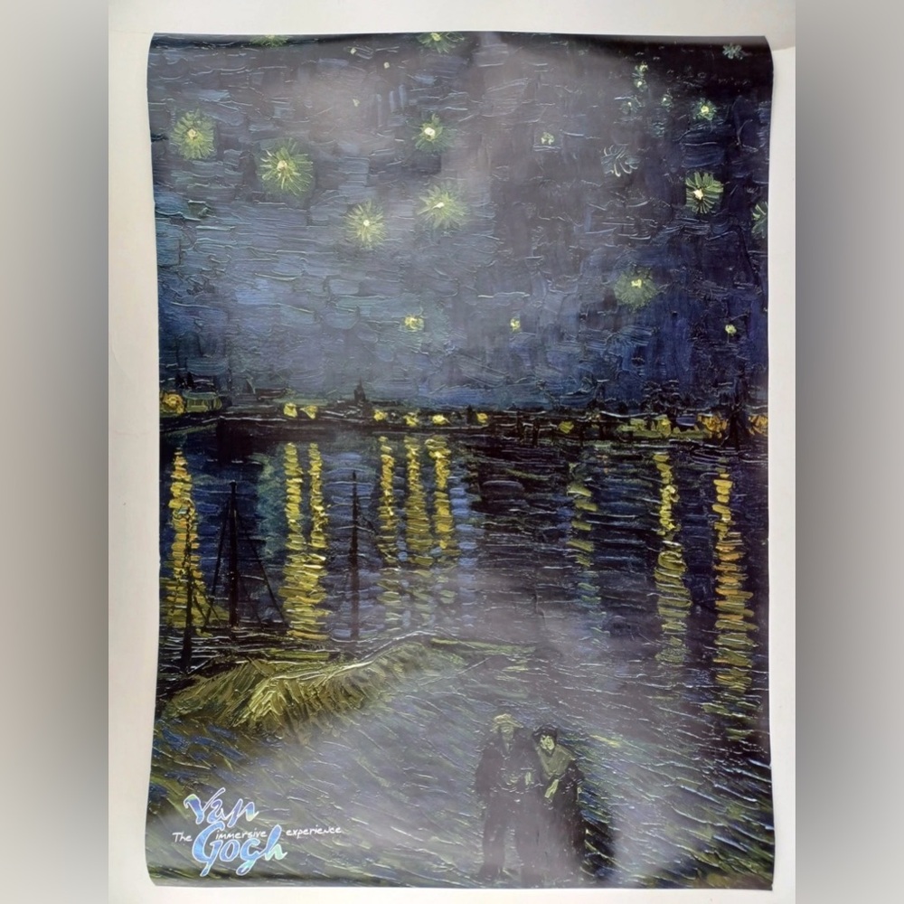 Starry Night of the Rhone Wall Art Print by Van Gogh